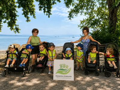 Spaziergang am See mit einer anderen Kindertagespflege. 🌿☀️