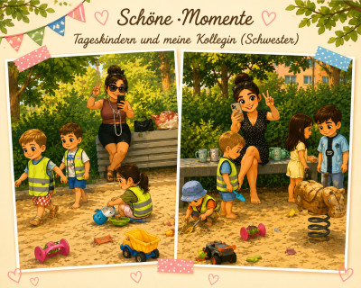 Wir Tagesmütter haben Spaß – und die Kinder im Sandkasten natürlich auch! 😄🏖️🪣❤️